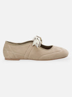 Elegant lace-up ballet flats for women