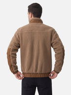 Veste Homme Polaire Sherpa Bicolore Zippée