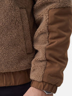 Veste Homme Polaire Sherpa Bicolore Zippée