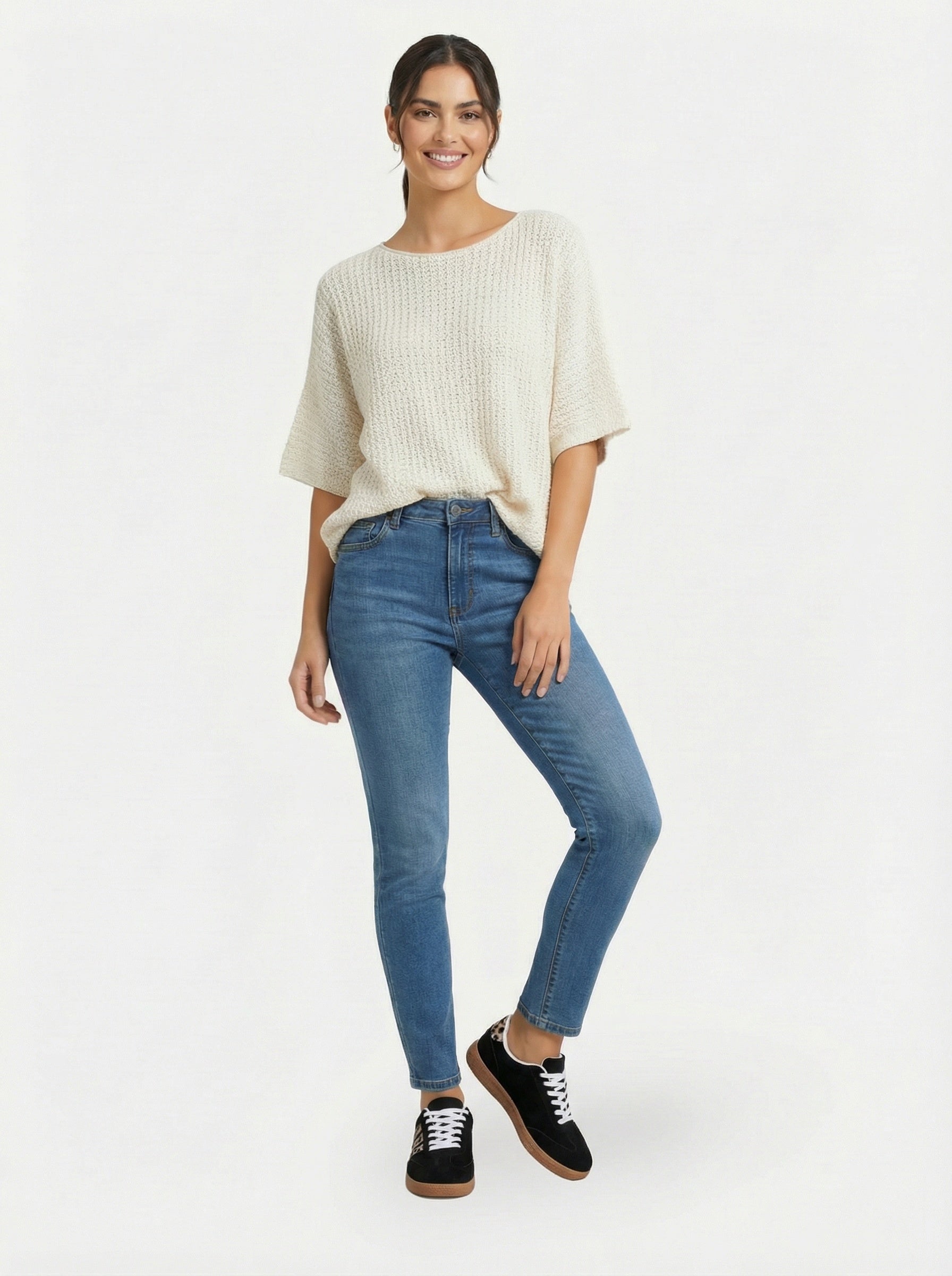 Sneakers femme légères et confortables à imprimé léopard