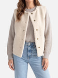 Gilet Sherpa Femme Boutonné