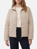Veste Femme Matelassée en Losange Zippée