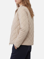 Veste Femme Matelassée en Losange Zippée