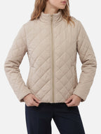 Veste Femme Matelassée en Losange Zippée