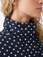 Veste Femme Courte À Pois Cordon De Serrage