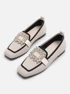 Mocassins Femme Boucle Strass