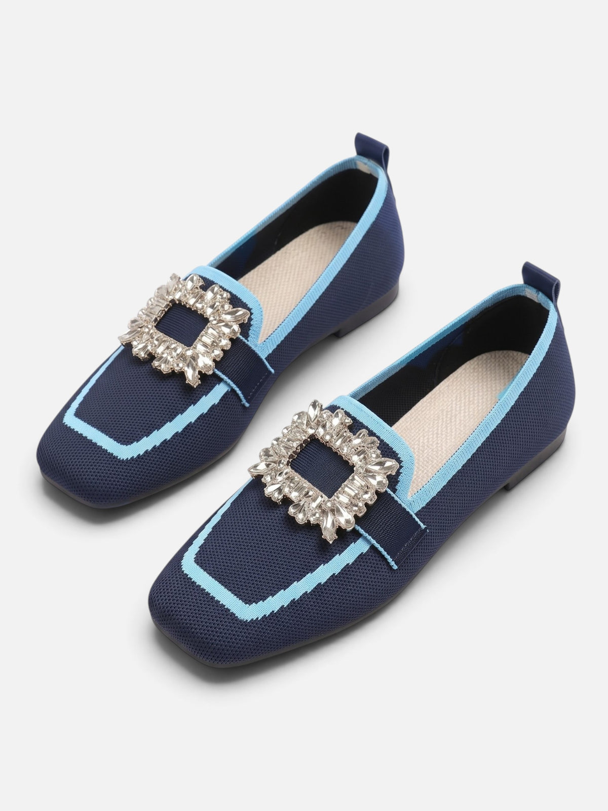 Mocassins Femme Boucle Strass