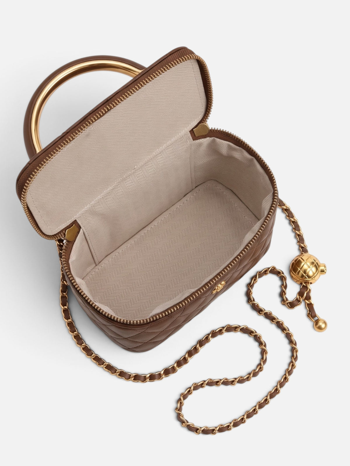 Sac Vanity Matelassé Femme Chaîne