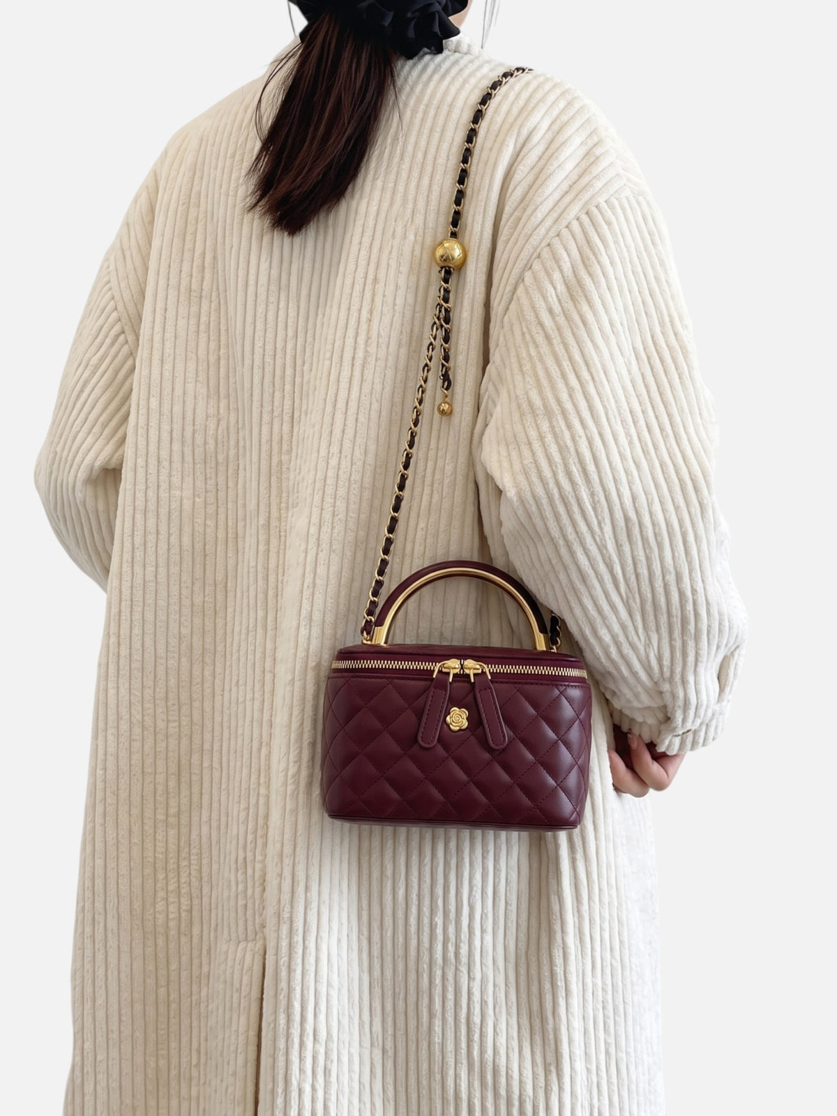 Sac Vanity Matelassé Femme Chaîne