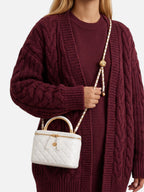 Sac Vanity Matelassé Femme Chaîne