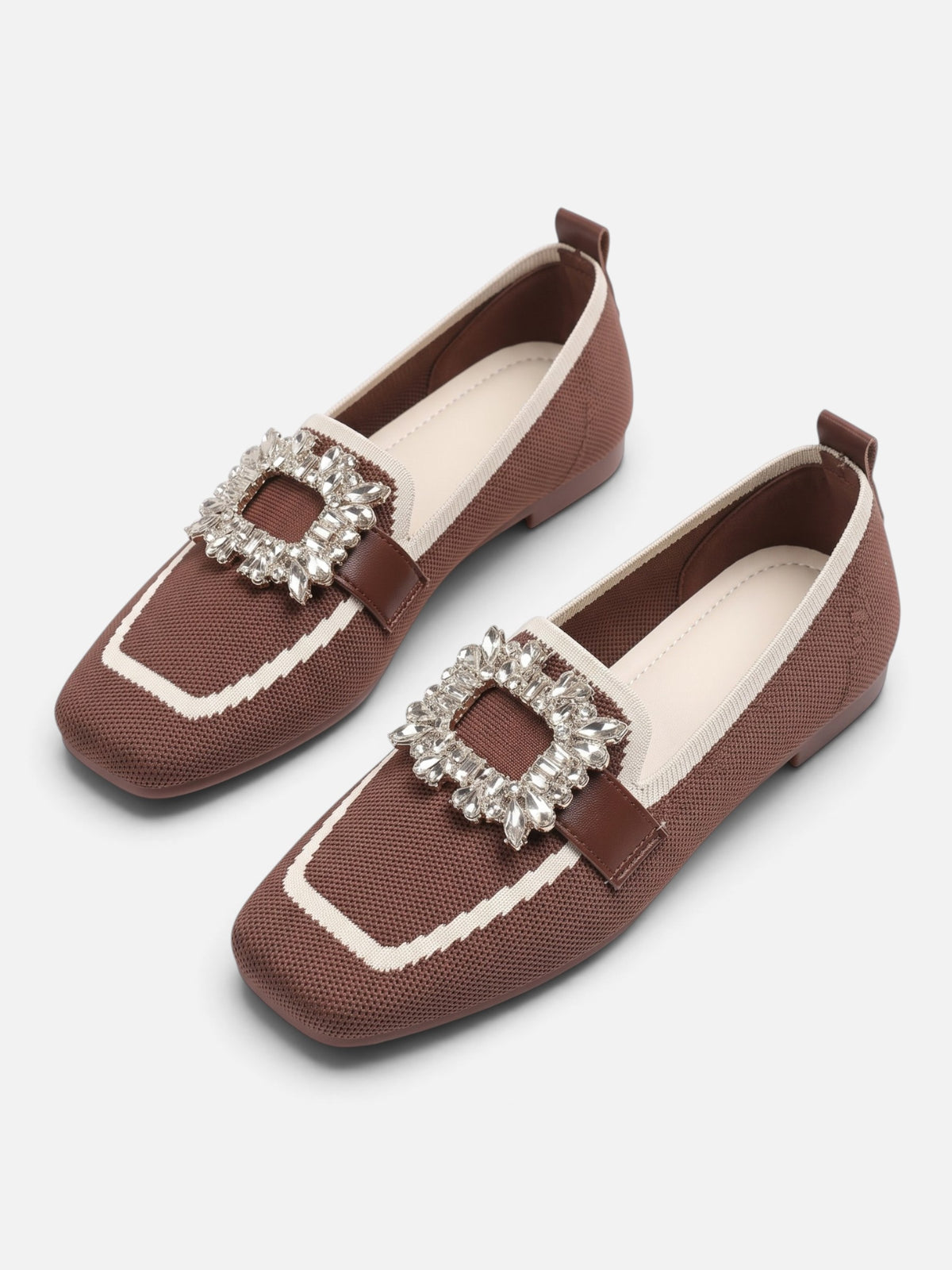 Mocassins Femme Boucle Strass