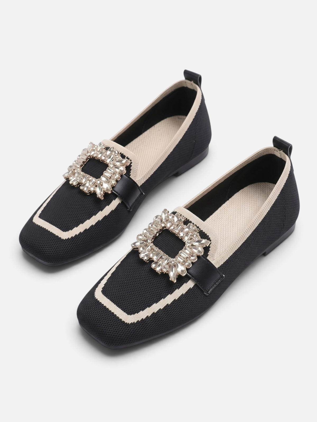 Mocassins Femme Boucle Strass