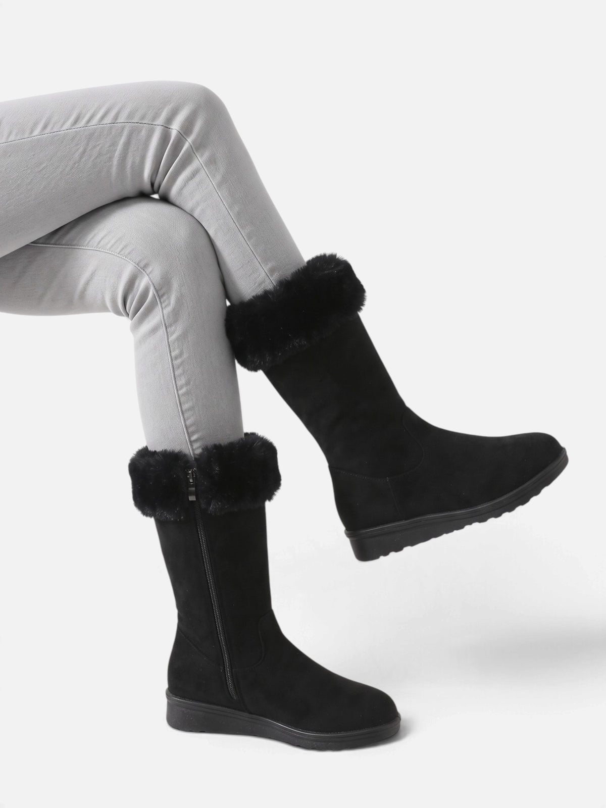 Women’s Faux Fur Lined Calf Boots
