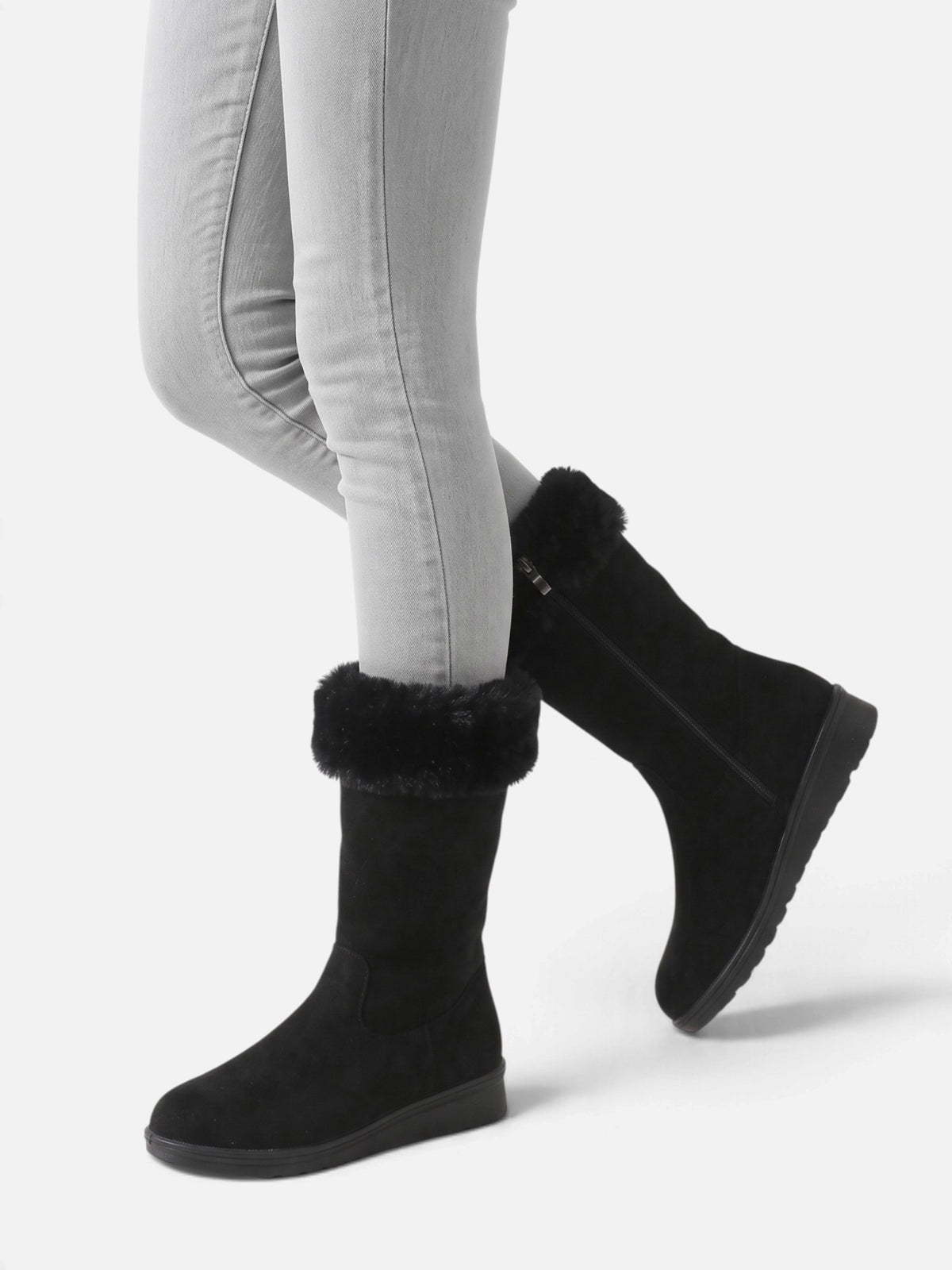 Women’s Faux Fur Lined Calf Boots