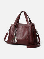 Sac Cabas Femme en Cuir à Anses Tressées