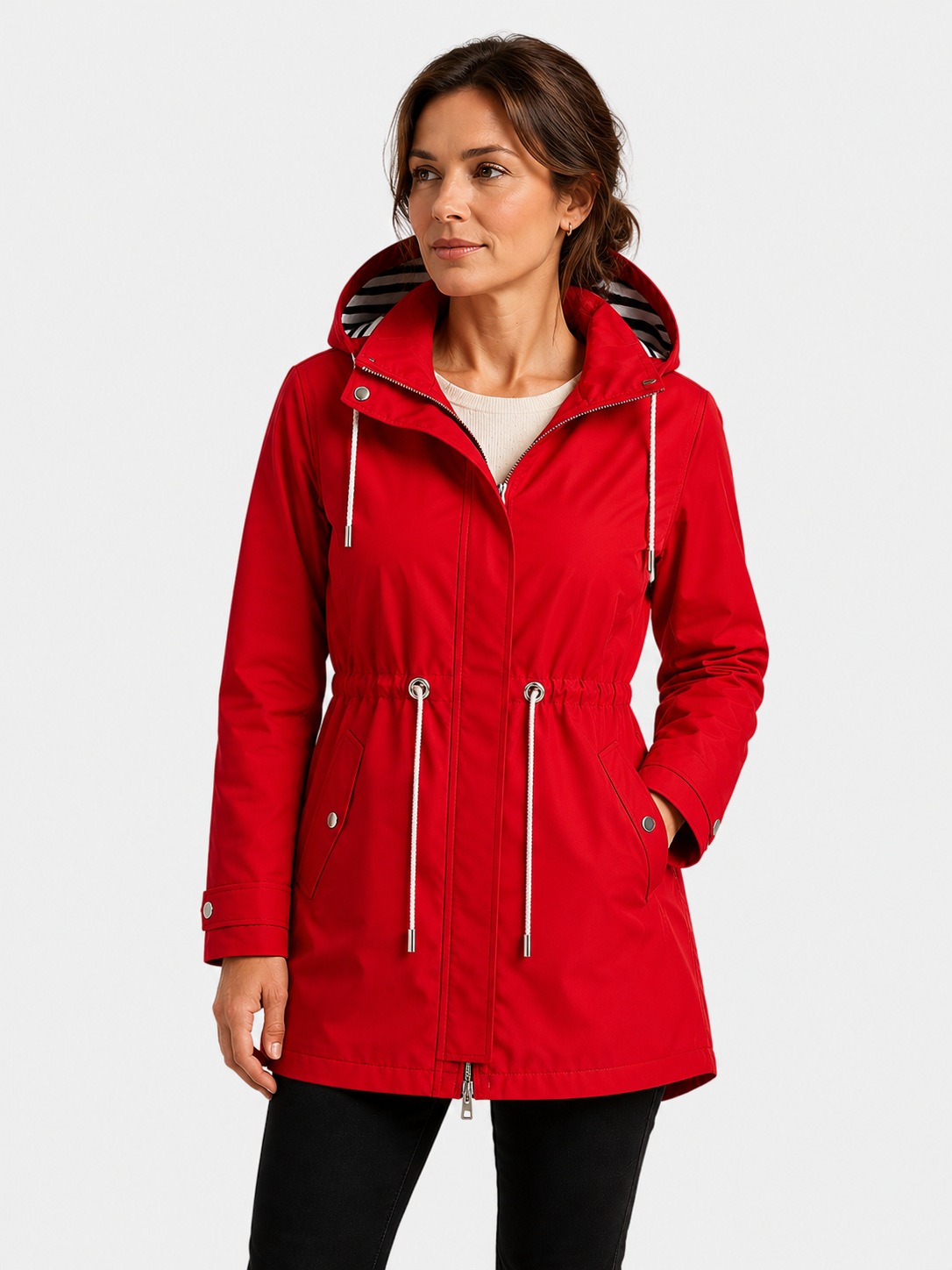 Women's Lightweight Waterproof Hooded Parka