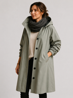Women's Waterproof Hooded Oversized Long Coat