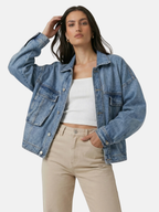 Oversize dámská džínová bunda – ležérní a moderní styl