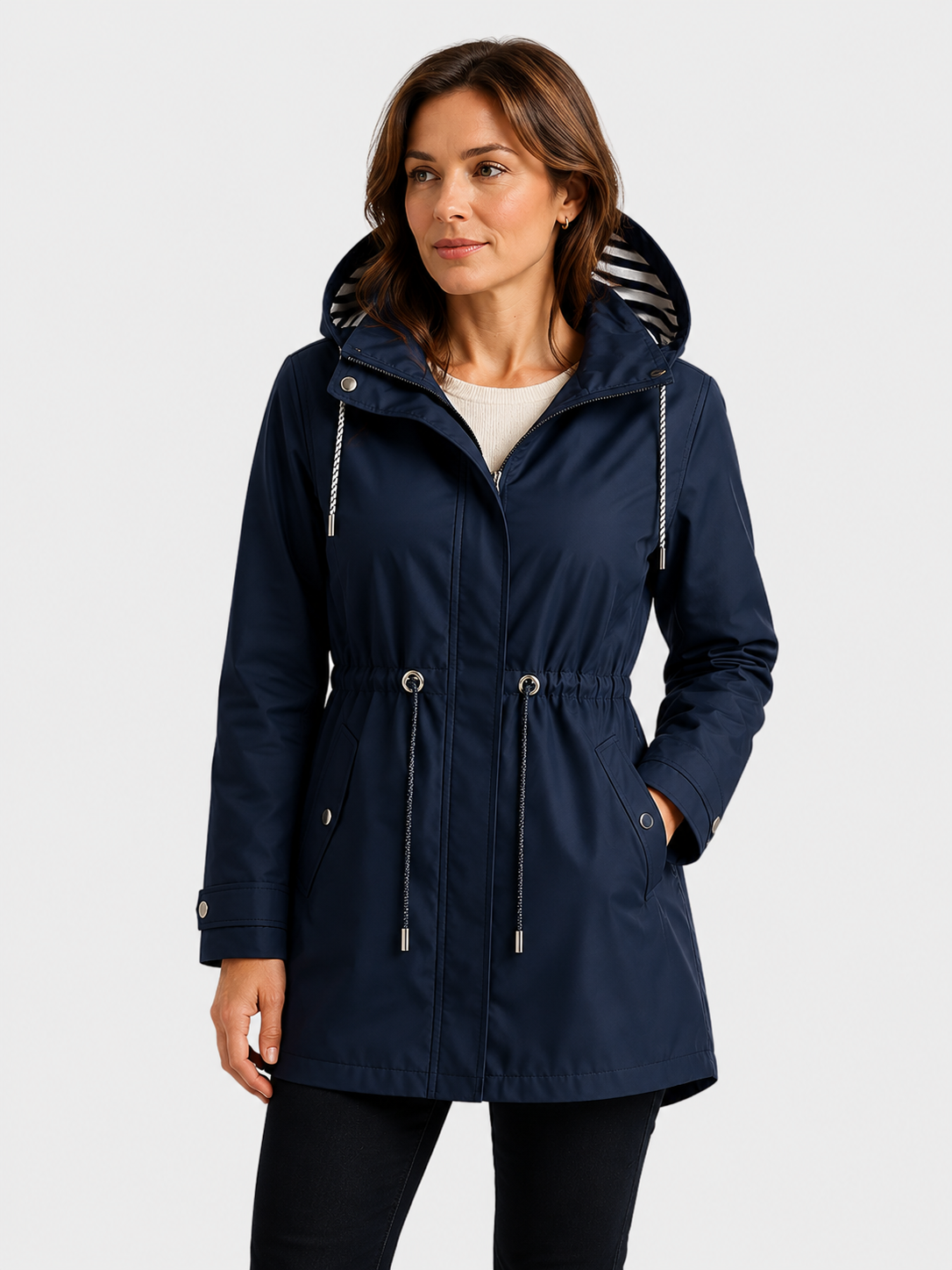 Women's Lightweight Waterproof Hooded Parka