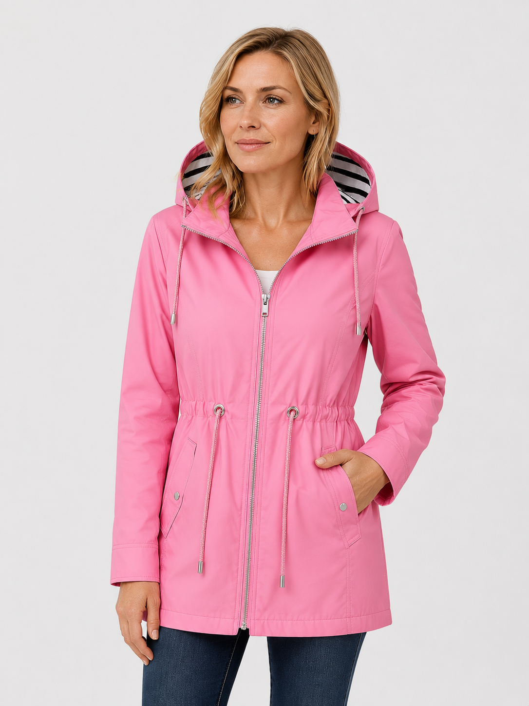 Women's Lightweight Waterproof Hooded Parka
