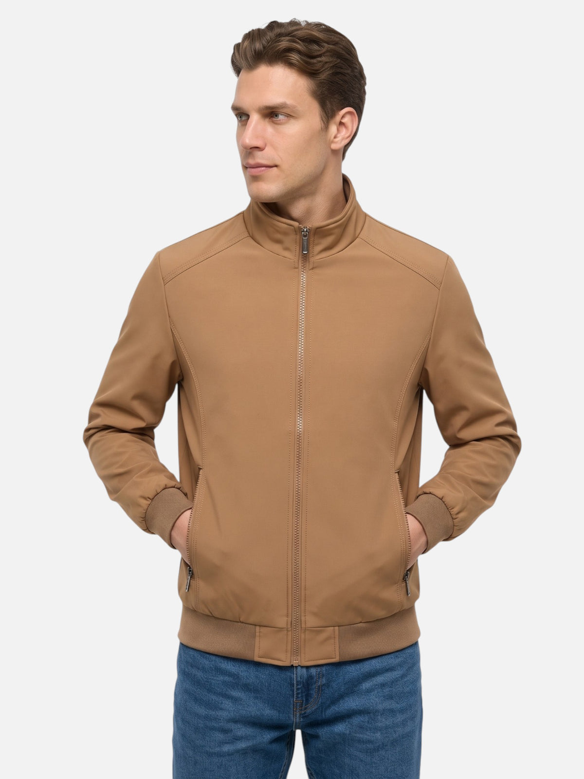 Blouson Harrington Homme Déperlant Zippé