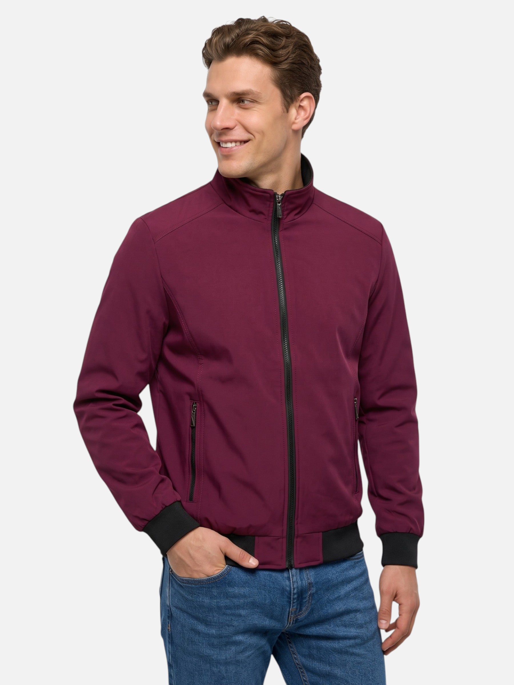 Blouson Harrington Homme Déperlant Zippé