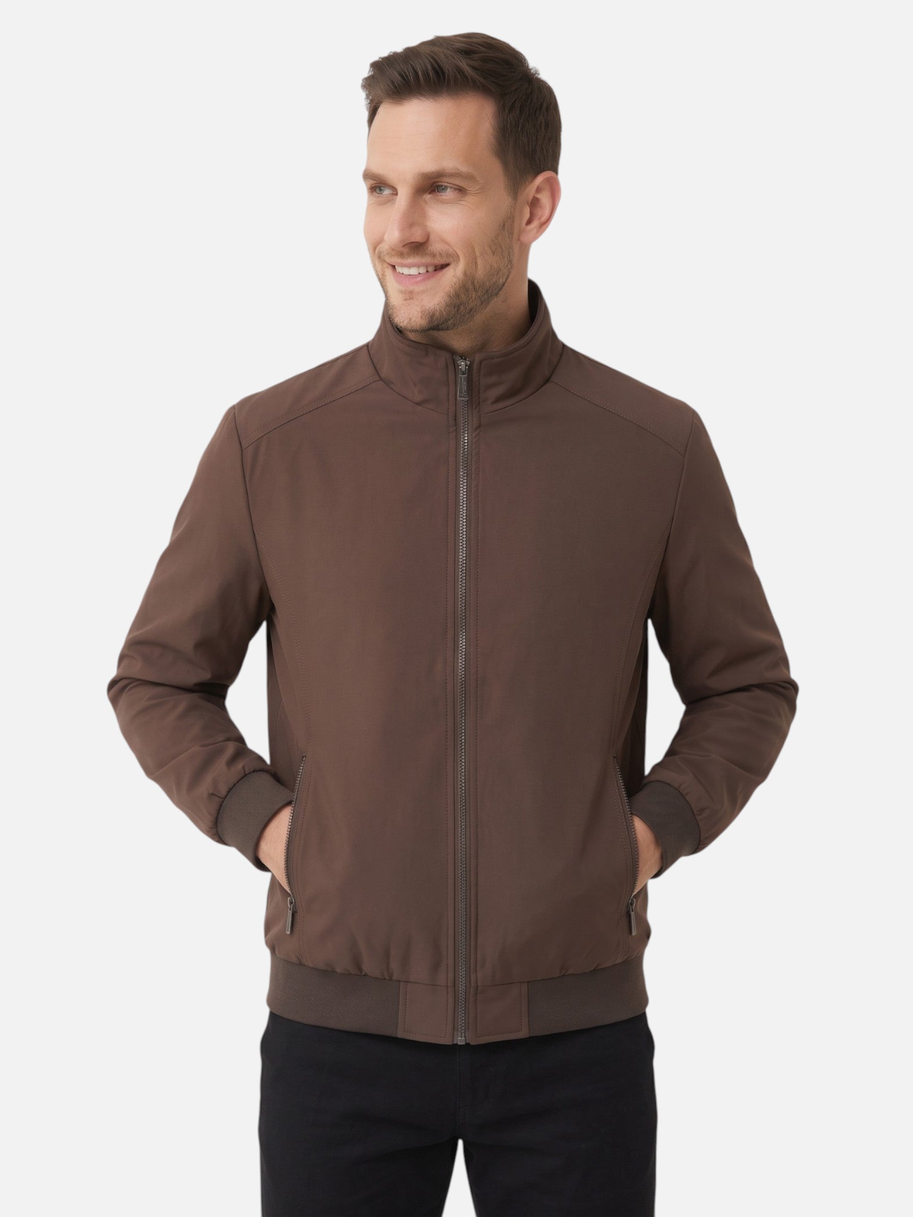 Blouson Harrington Homme Déperlant Zippé