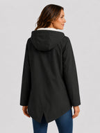 Parka Femme Imperméable à Capuche Fourrée
