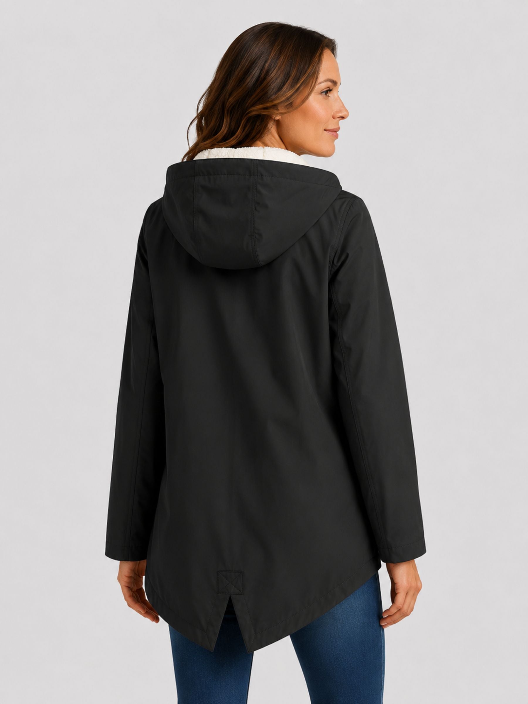 Parka Femme Imperméable à Capuche Fourrée