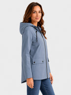 Parka Femme Imperméable à Capuche Fourrée