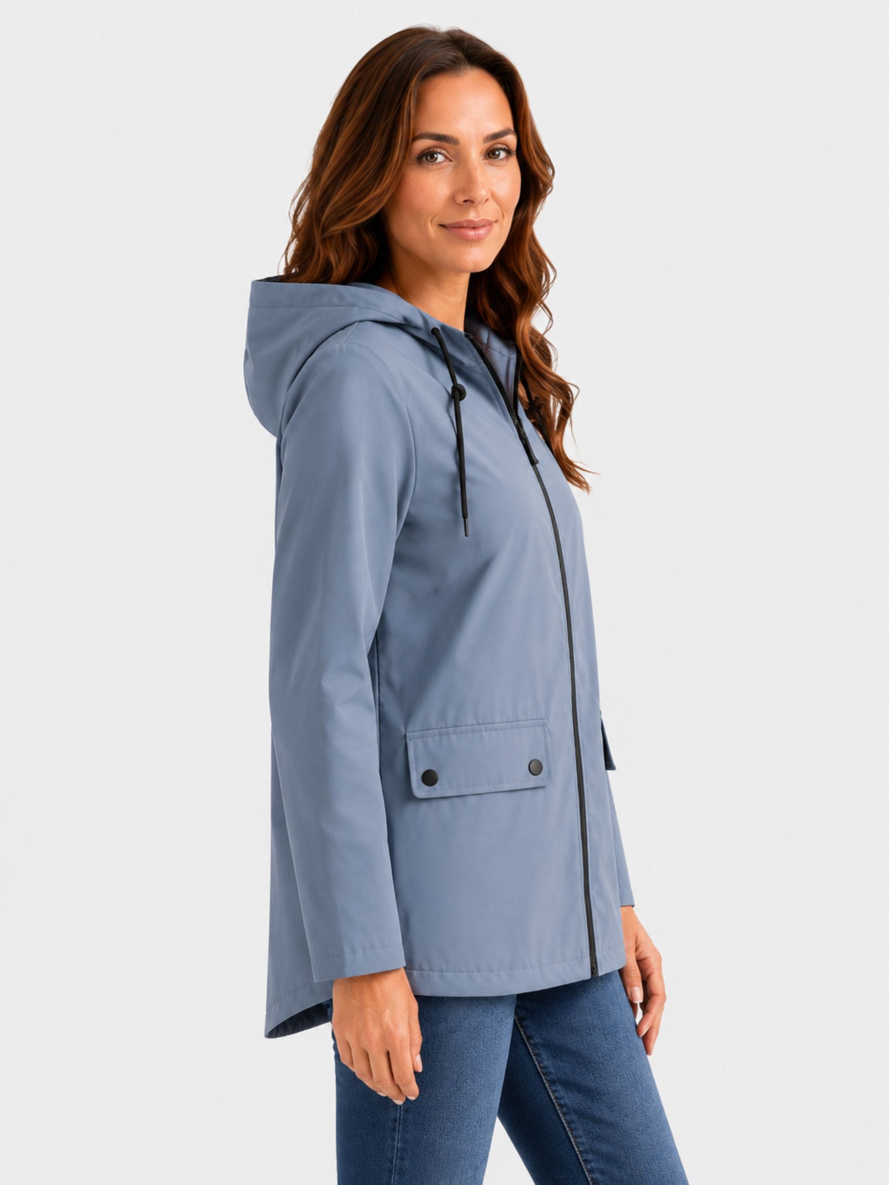 Parka Femme Imperméable à Capuche Fourrée