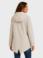 Parka Femme Imperméable à Capuche Fourrée