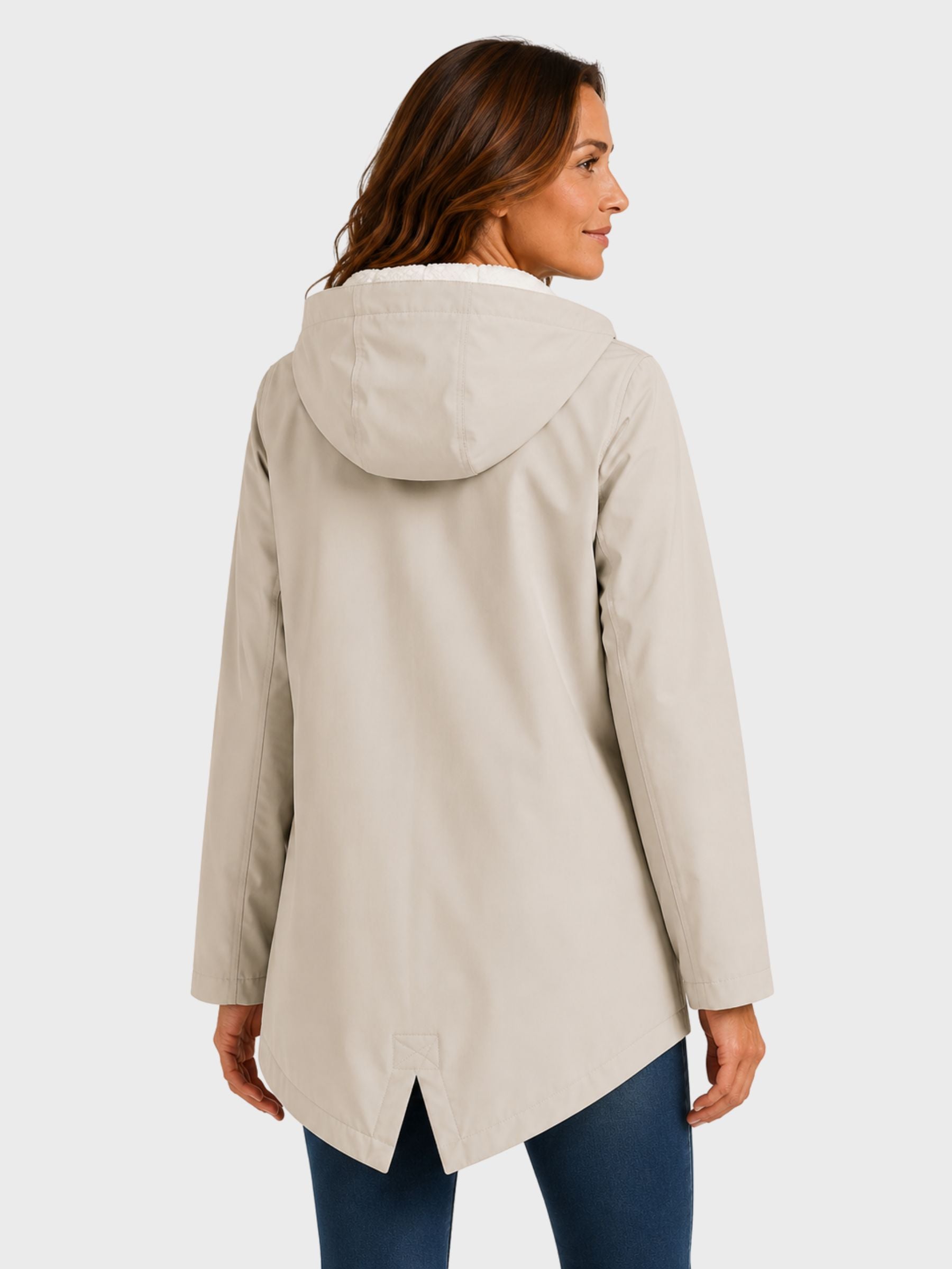 Parka Femme Imperméable à Capuche Fourrée