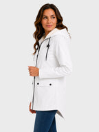 Parka Femme Imperméable à Capuche Fourrée