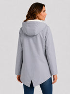 Parka Femme Imperméable à Capuche Fourrée