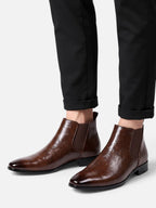Chelsea Boots Homme Cuir Verni