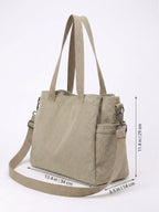Women's Canvas Crossbody Tote Bag