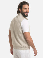 Gilet homme zippé col montant et poches latérales