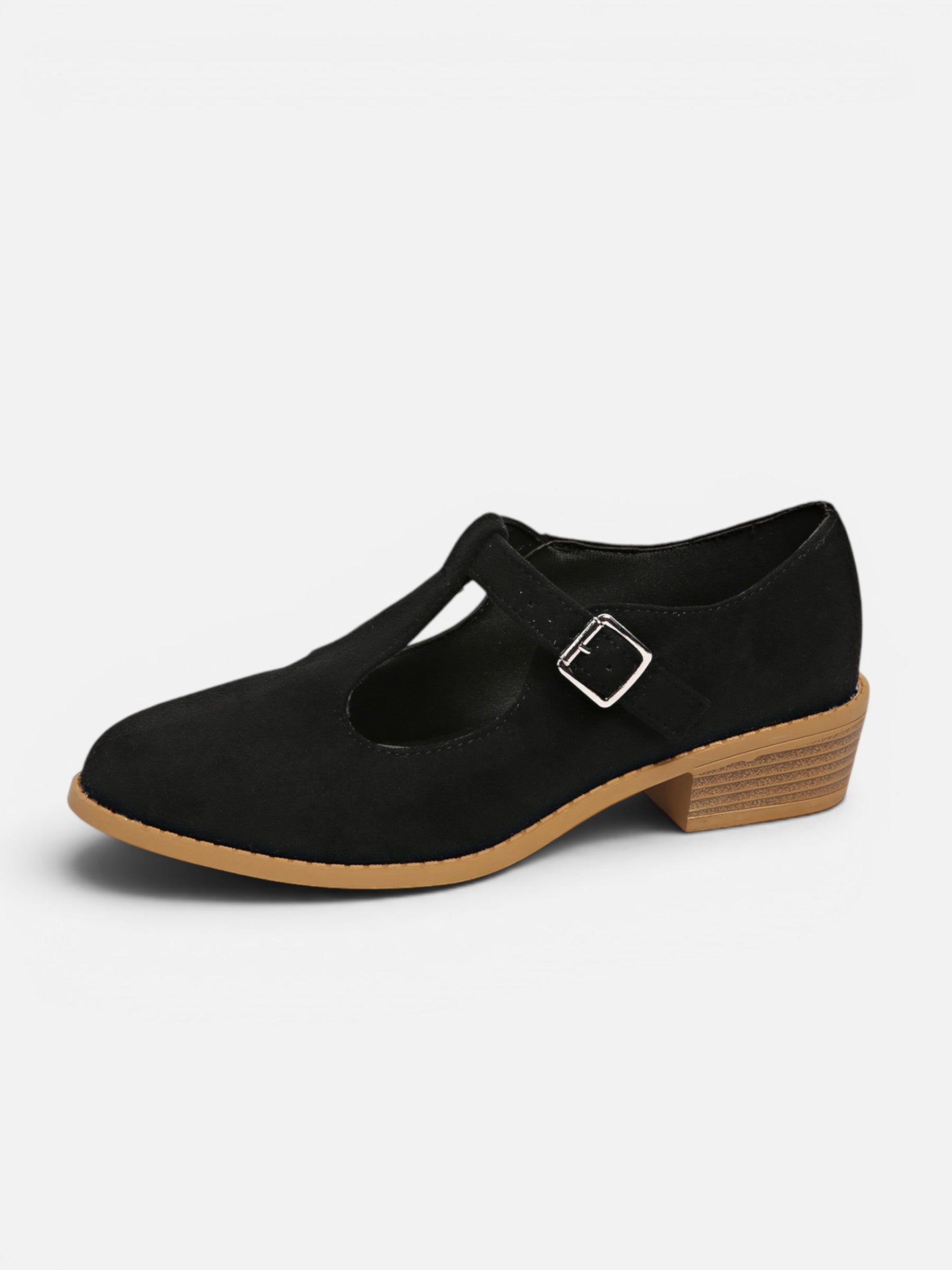 Chaussures Mary Jane femme à bride avec boucle et petit talon carré