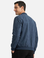 Blouson bomber effet suédine avec fermeture zippée pour homme