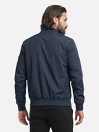 Blouson léger à fermeture zippée et col montant pour homme