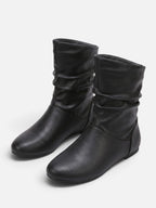 Bottes Femme Cuir Slouchy Mi-Mollet