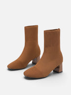 Bottines Chaussette Femme Talon Bloc