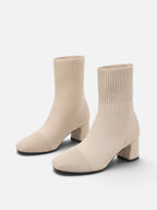Bottines Chaussette Femme Talon Bloc