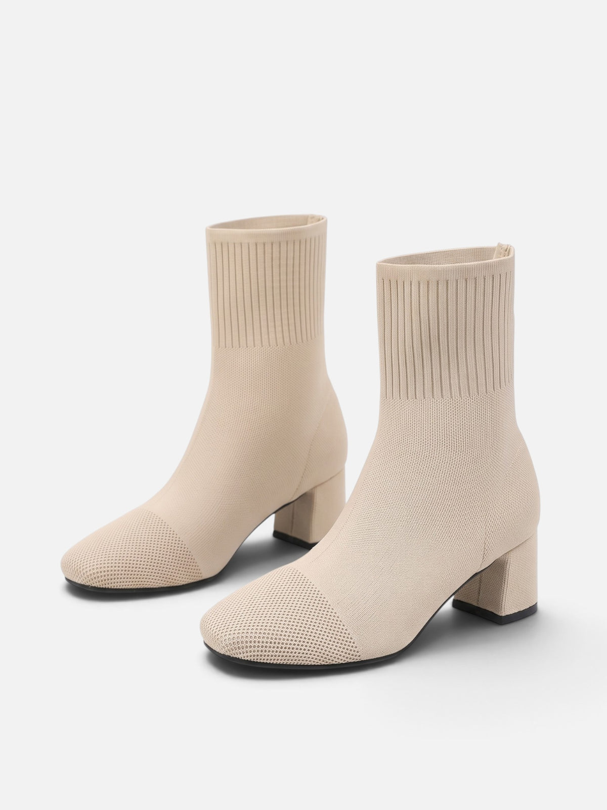 Bottines Chaussette Femme Talon Bloc