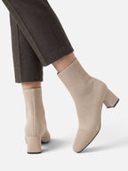 Bottines Chaussette Femme Talon Bloc