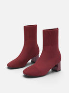 Bottines Chaussette Femme Talon Bloc