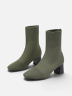 Bottines Chaussette Femme Talon Bloc