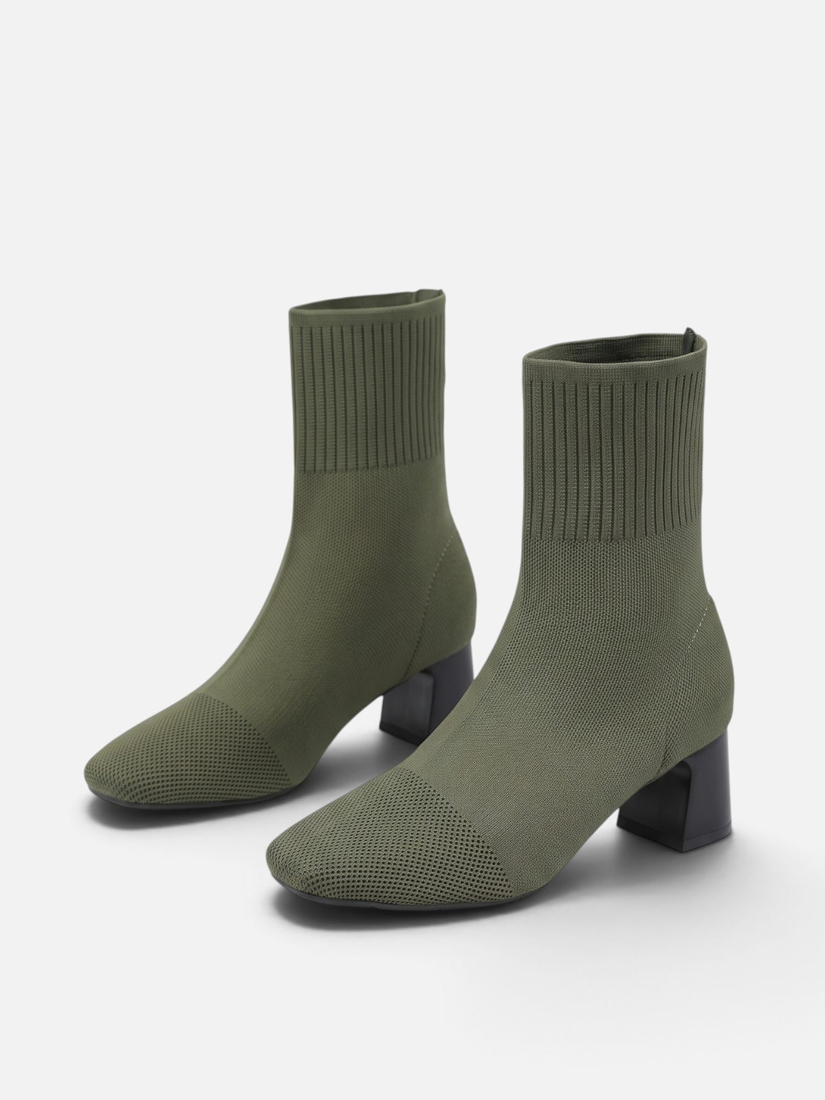 Bottines Chaussette Femme Talon Bloc