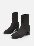 Bottines Chaussette Femme Talon Bloc